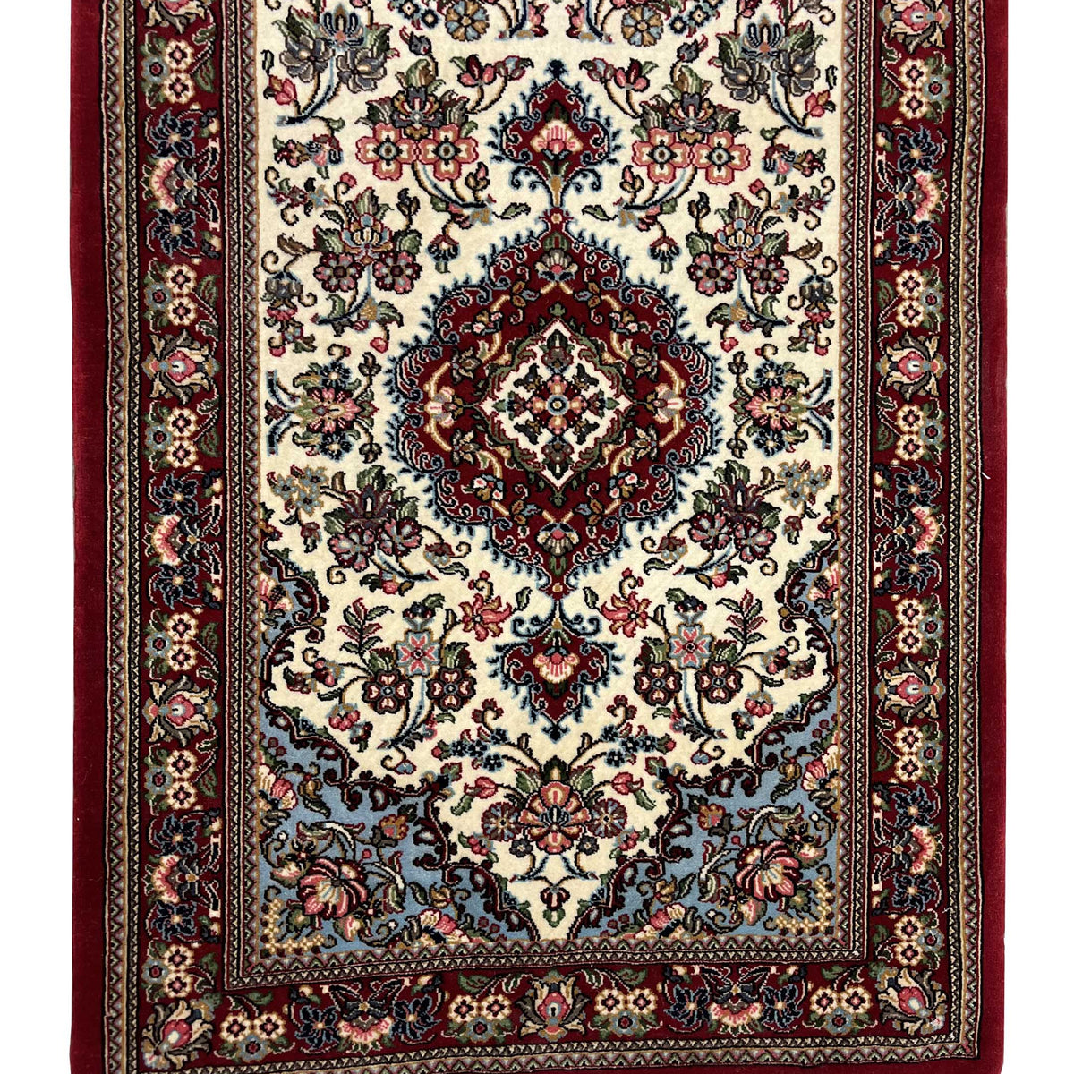 Pacific Qum 67216 Red Navy Traditional Hand Knotted Rug