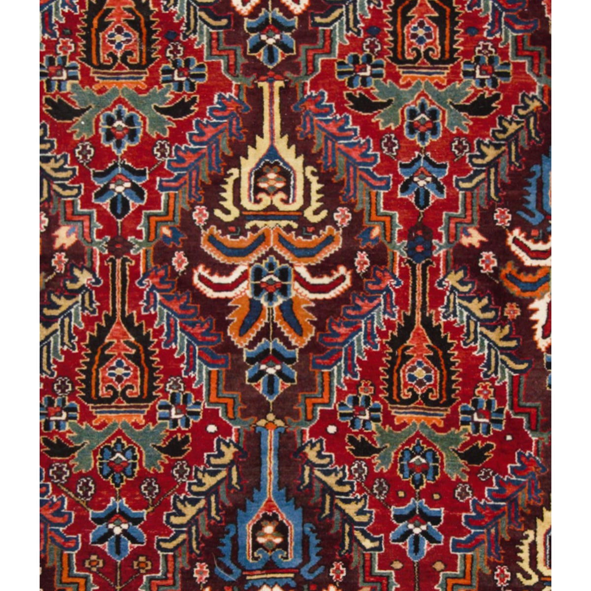 Pacific Bakhtiyari 67218 Red Navy Traditional Hand Knotted Rug