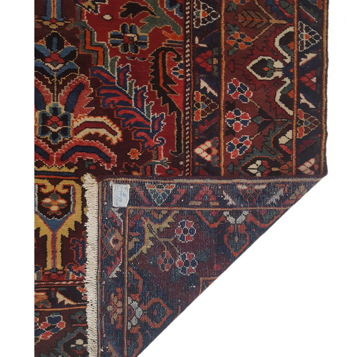 Pacific Bakhtiyari 67218 Red Navy Traditional Hand Knotted Rug
