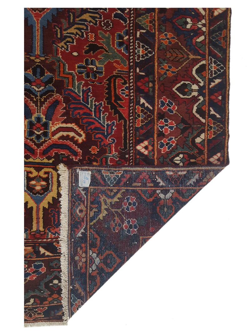 Pacific Bakhtiyari 67218 Red Navy Traditional Hand Knotted Rug