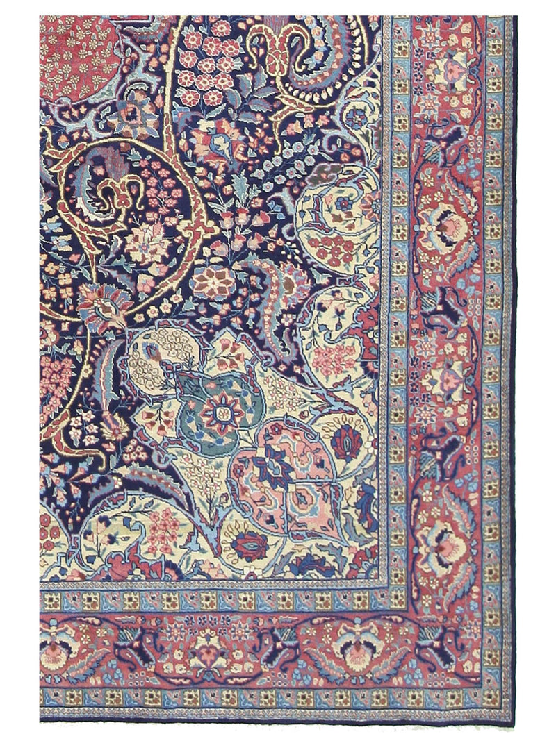 Pacific Khoy 67221 Red Navy Traditional Hand Knotted Rug