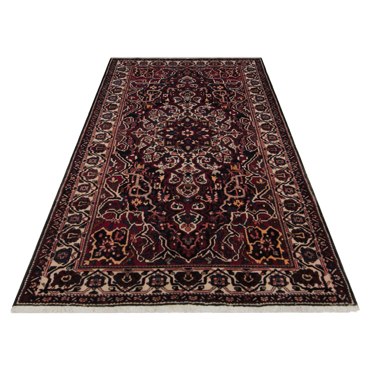Pacific Bakhtiyari 67225 Red Ivory Traditional Hand Knotted Rug