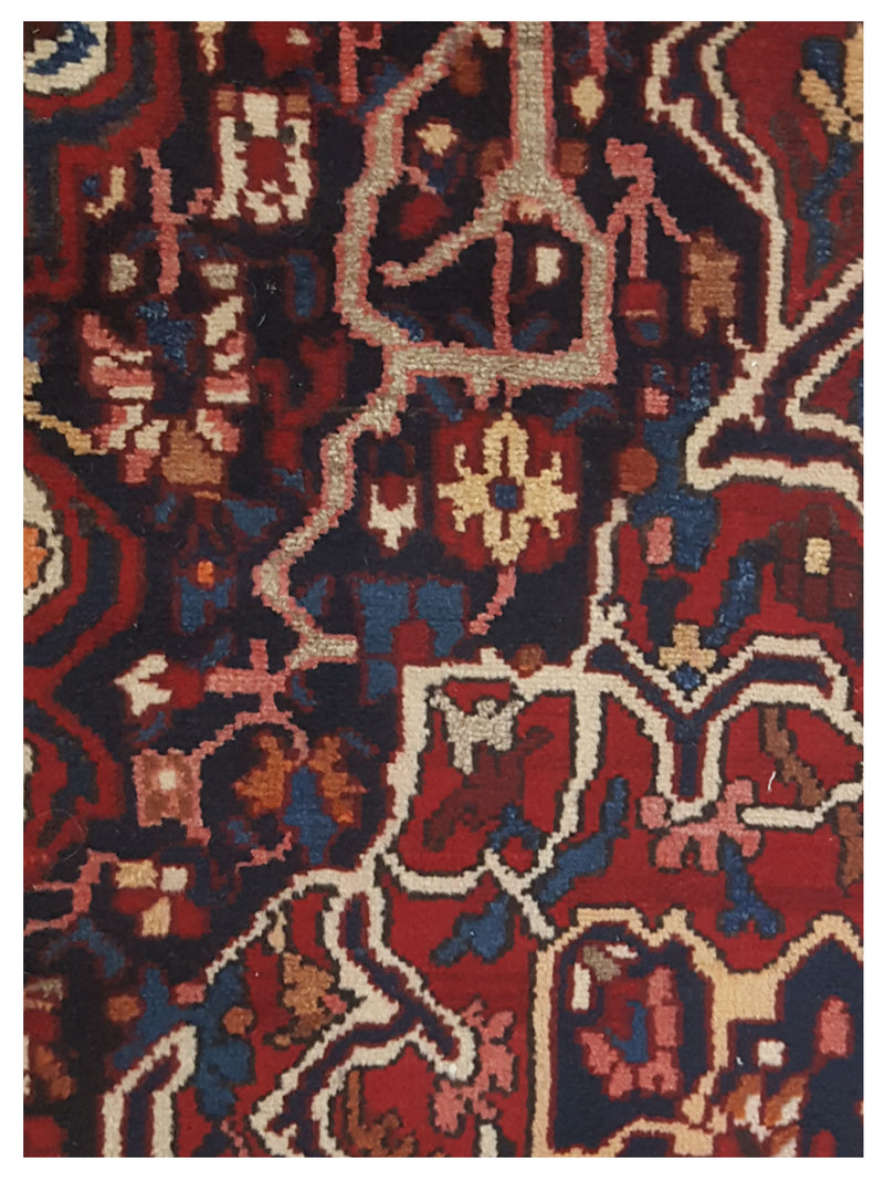 Pacific Bakhtiyari 67225 Red Ivory Traditional Hand Knotted Rug