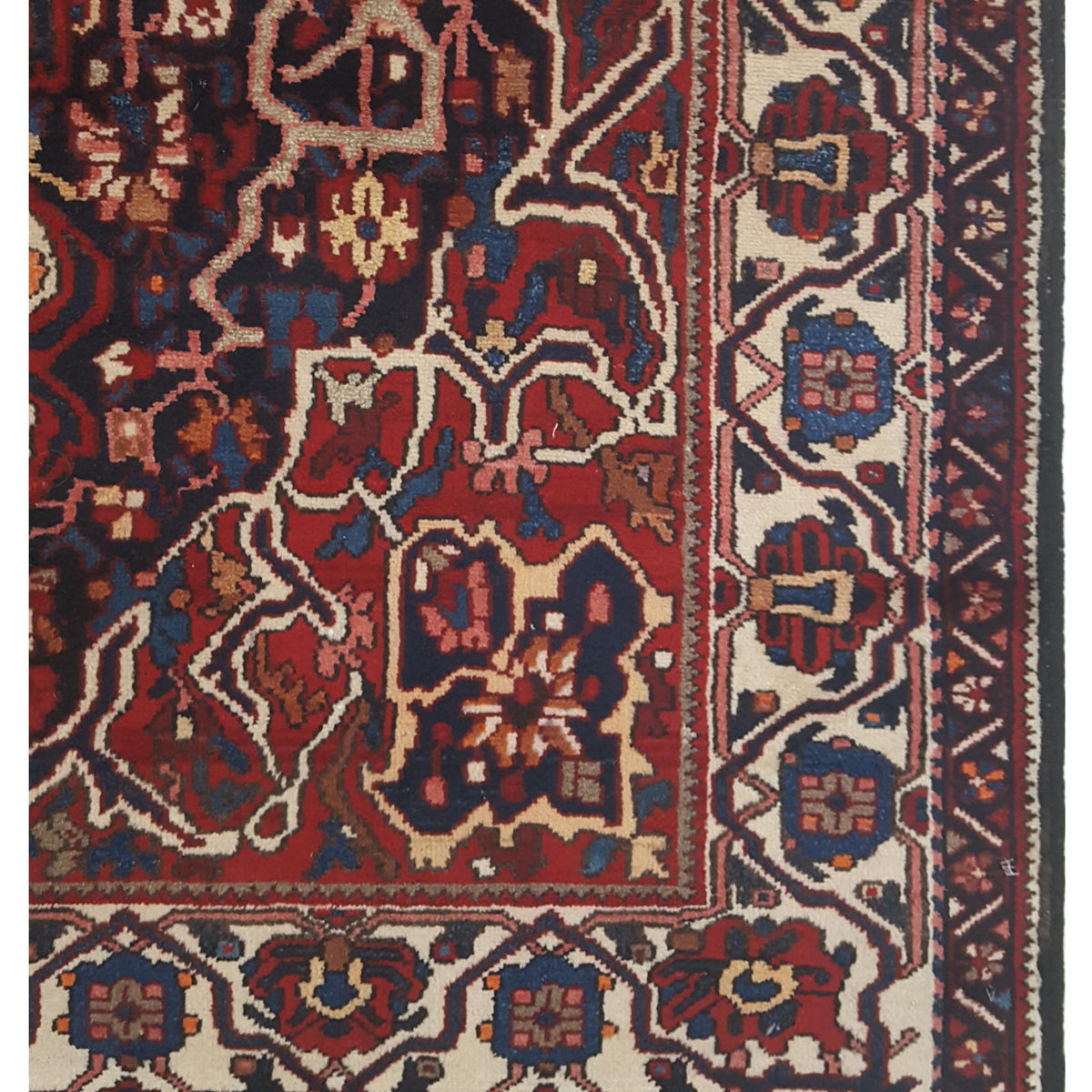 Pacific Bakhtiyari 67225 Red Ivory Traditional Hand Knotted Rug