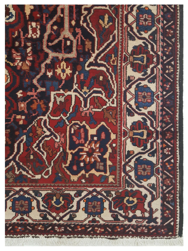 Pacific Bakhtiyari 67225 Red Ivory Traditional Hand Knotted Rug