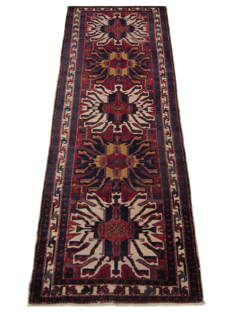 Pacific Karajah 67226 Navy Red Traditional Hand Knotted Rug