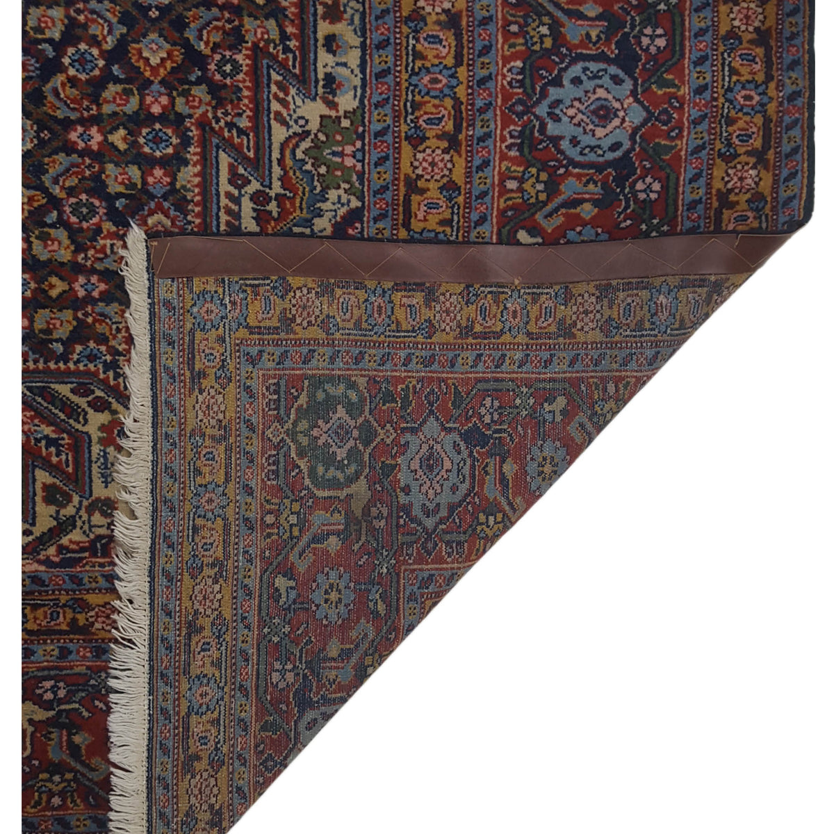 Pacific Senneh 67227 Navy Red Traditional Hand Knotted Rug