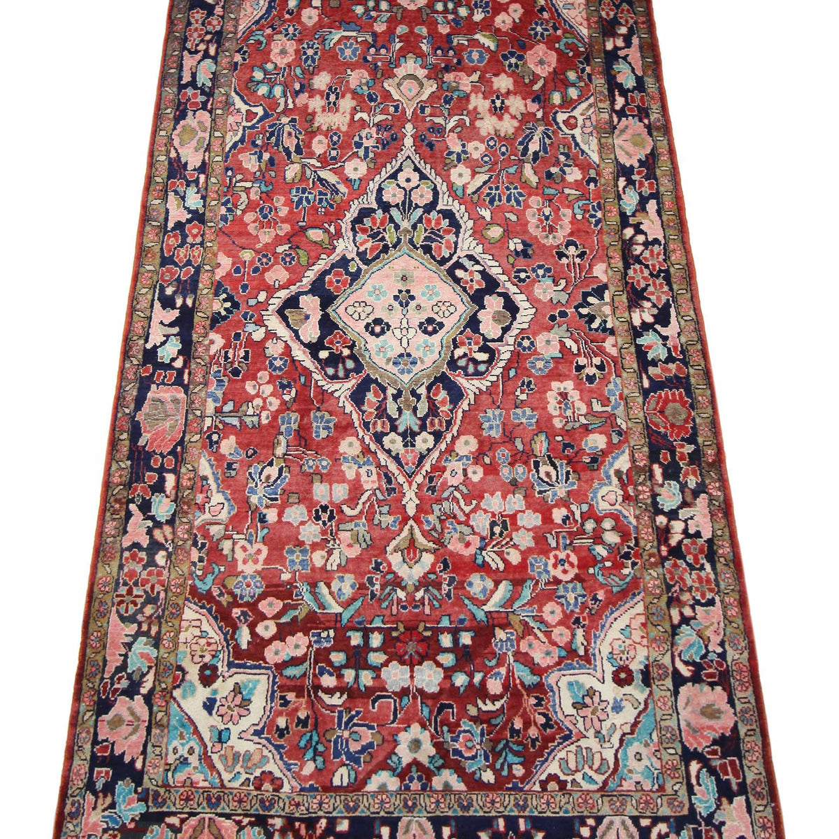 Pacific Mahal 67228 Red Navy Traditional Hand Knotted Rug