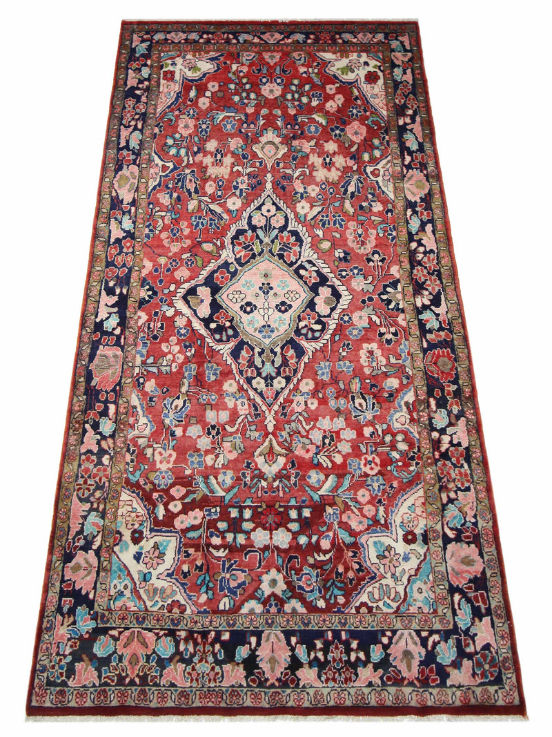 Pacific Mahal 67228 Red Navy Traditional Hand Knotted Rug