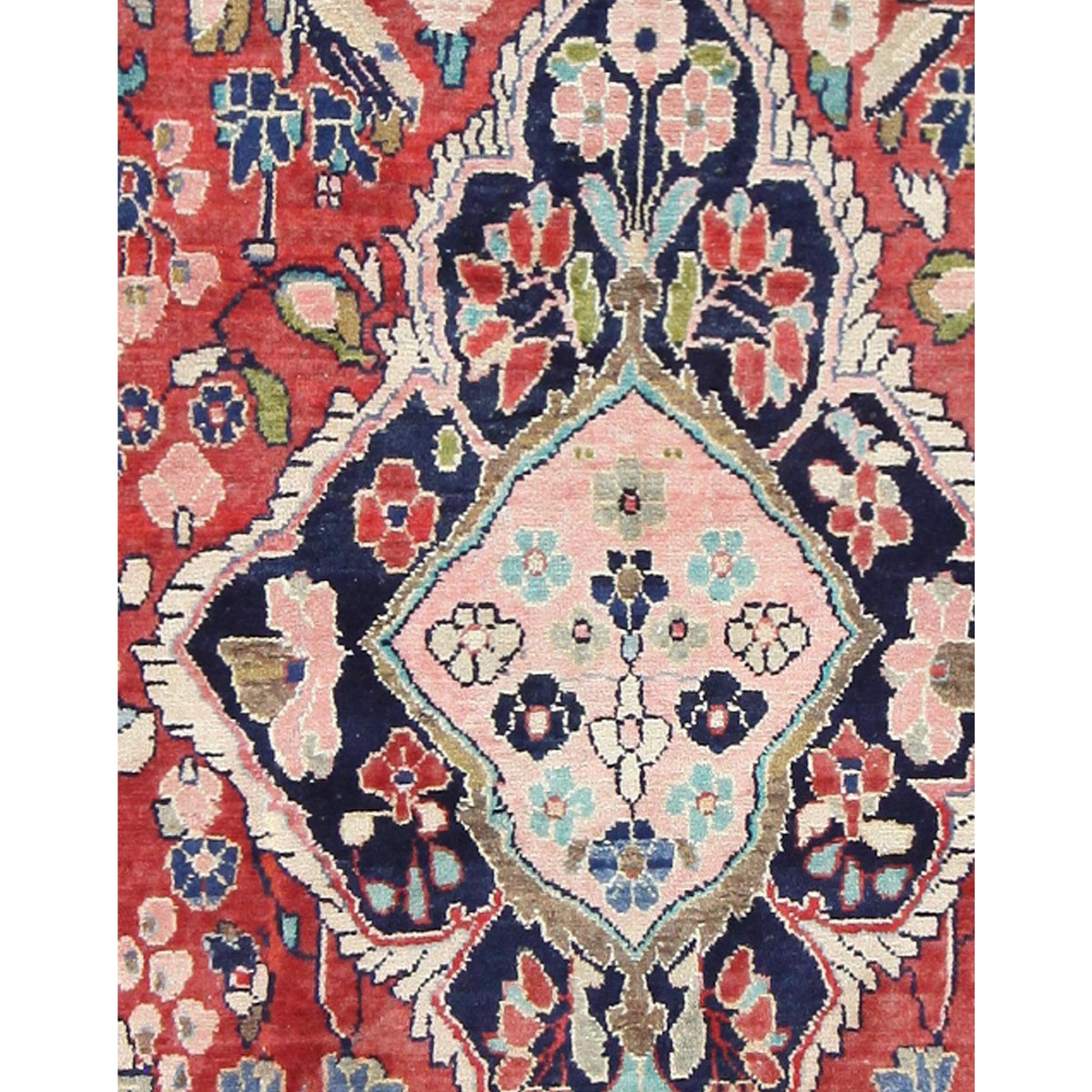 Pacific Mahal 67228 Red Navy Traditional Hand Knotted Rug