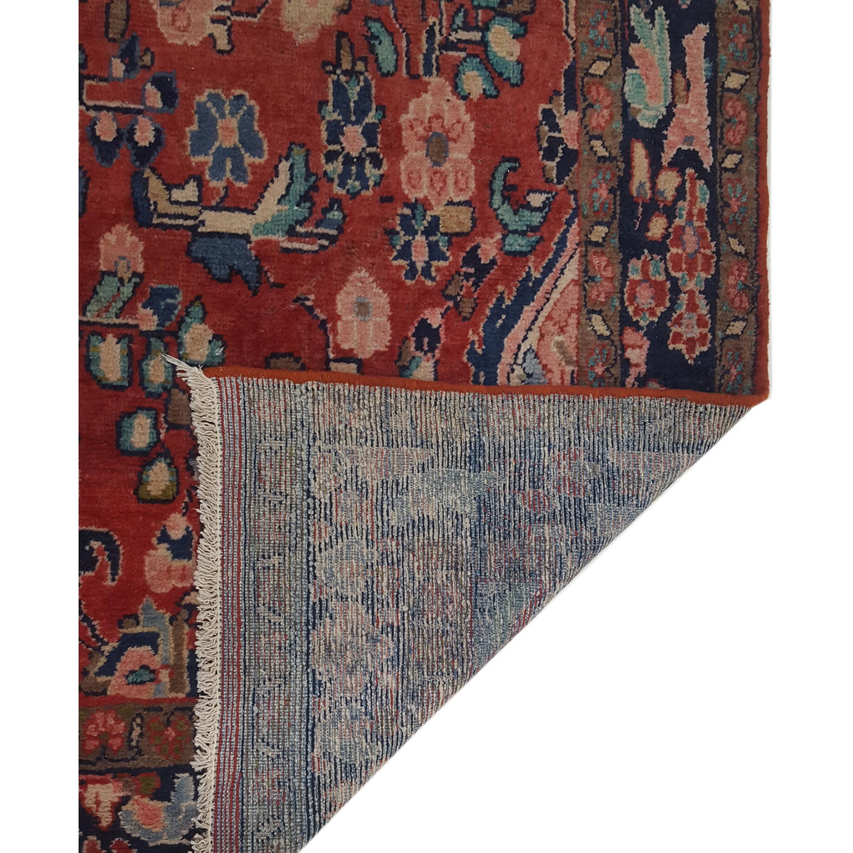 Pacific Mahal 67228 Red Navy Traditional Hand Knotted Rug