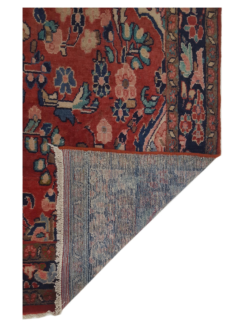 Pacific Mahal 67228 Red Navy Traditional Hand Knotted Rug