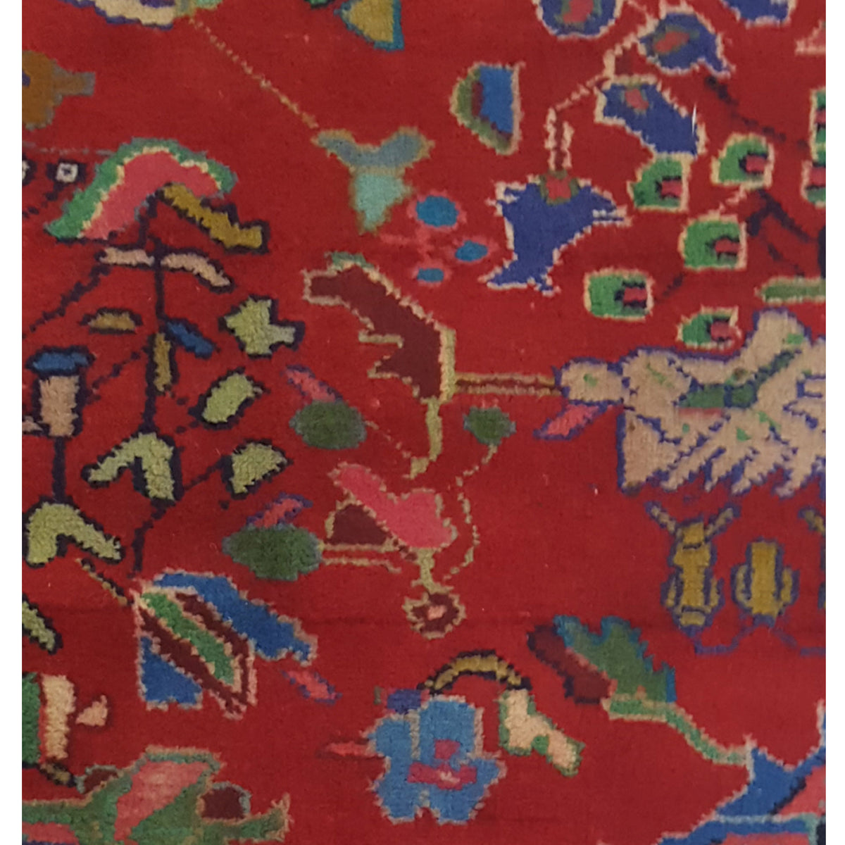 Pacific Bakhtiyari 67230 Navy Red Traditional Hand Knotted Rug