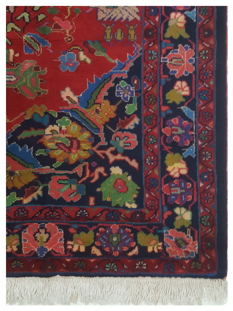 Pacific Bakhtiyari 67230 Navy Red Traditional Hand Knotted Rug