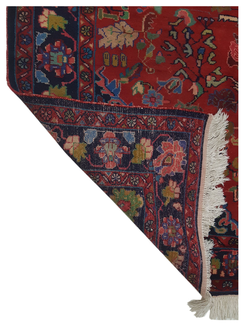 Pacific Bakhtiyari 67230 Navy Red Traditional Hand Knotted Rug