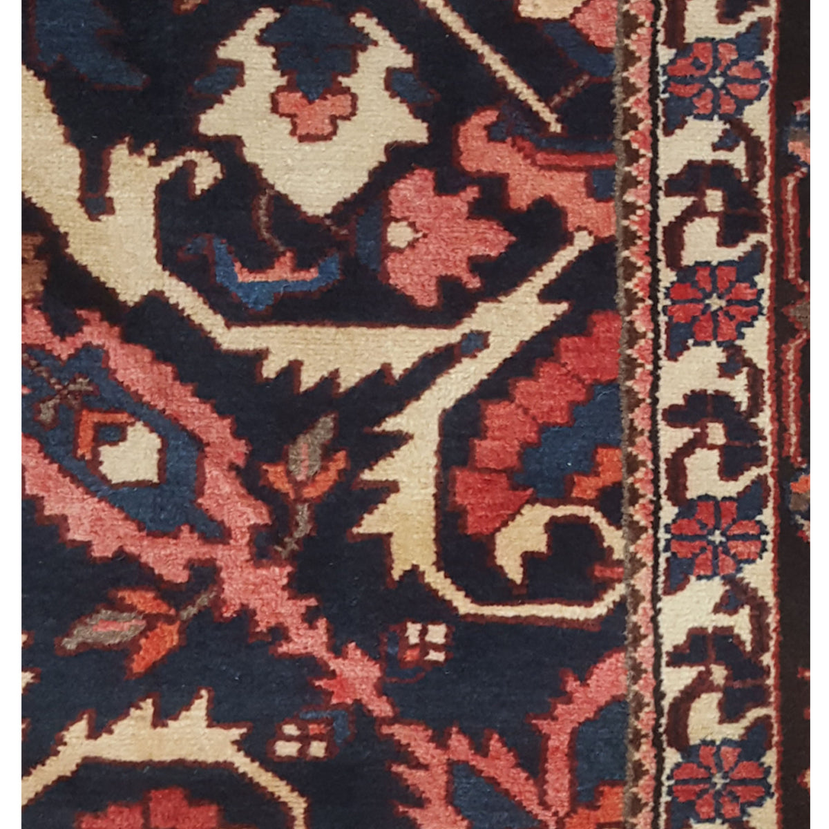 Pacific Bakhtiyari 67235 Red Navy Traditional Hand Knotted Rug