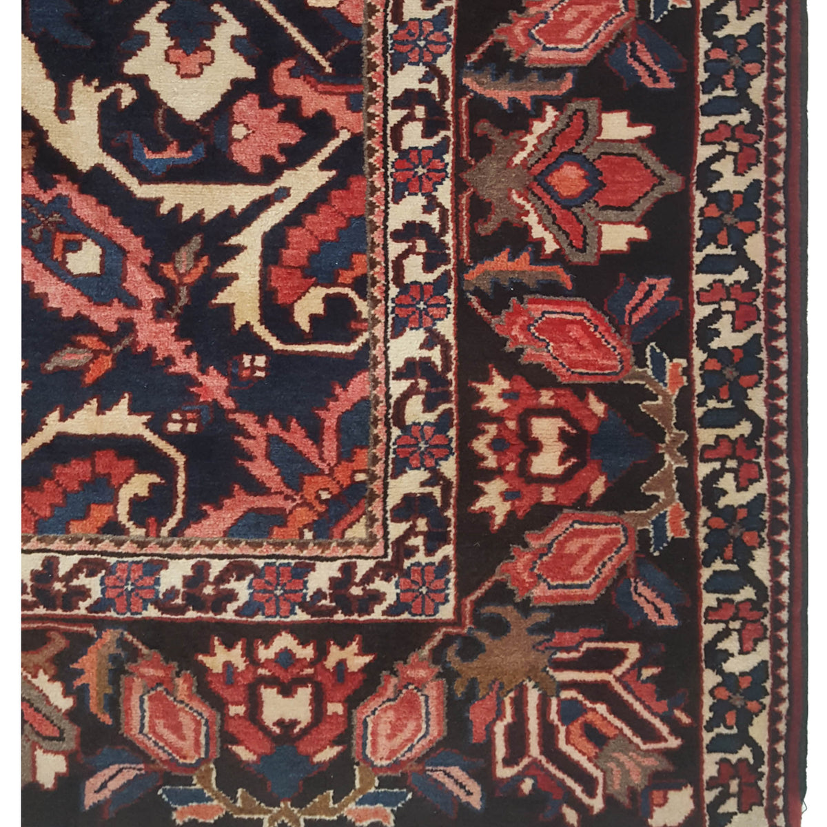 Pacific Bakhtiyari 67235 Red Navy Traditional Hand Knotted Rug