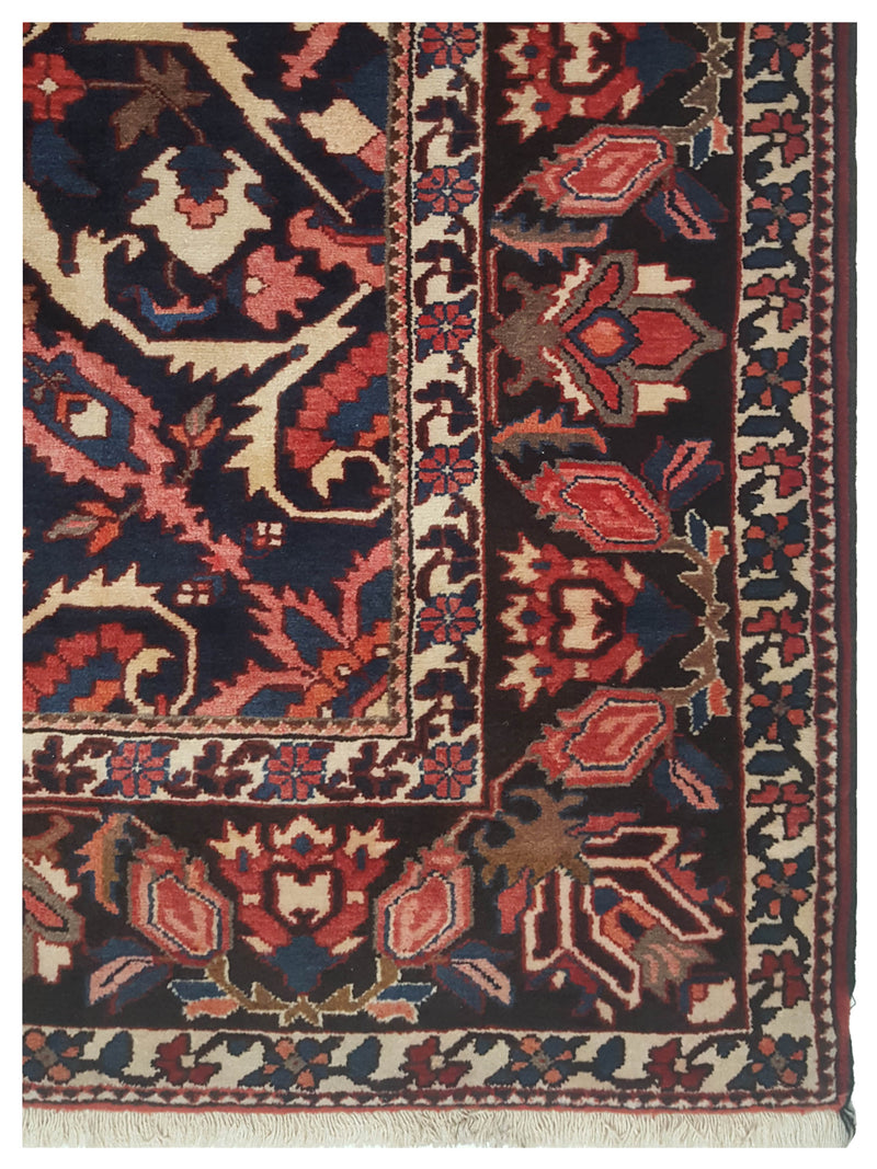 Pacific Bakhtiyari 67235 Red Navy Traditional Hand Knotted Rug
