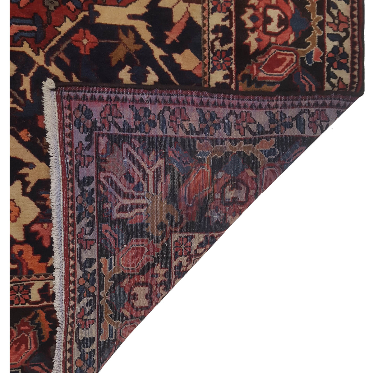 Pacific Bakhtiyari 67235 Red Navy Traditional Hand Knotted Rug
