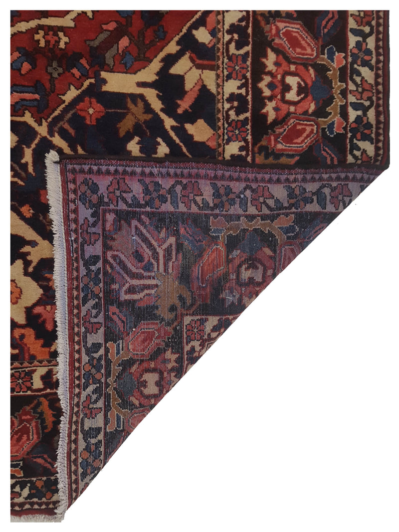 Pacific Bakhtiyari 67235 Red Navy Traditional Hand Knotted Rug