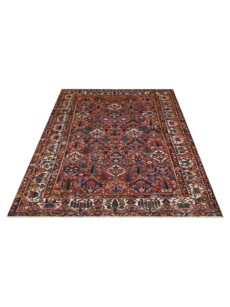 Pacific Bakhtiyari 67236 Blue Ivory Traditional Hand Knotted Rug