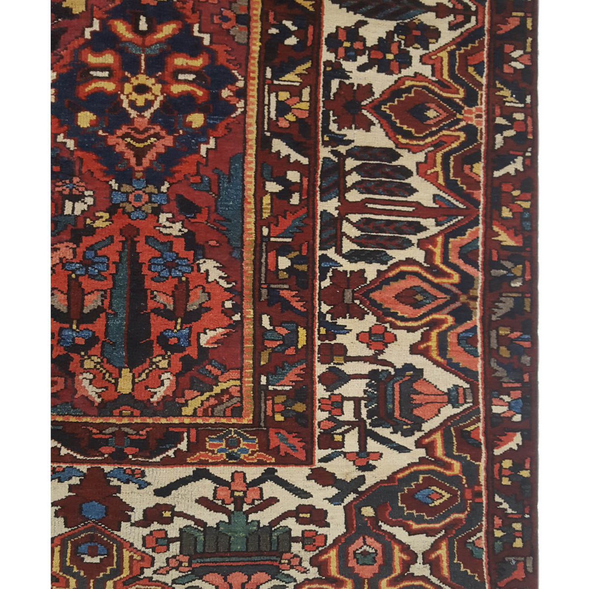 Pacific Bakhtiyari 67236 Blue Ivory Traditional Hand Knotted Rug