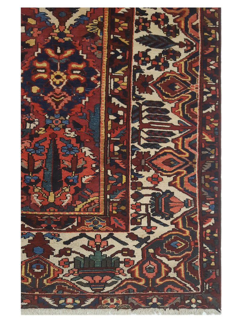 Pacific Bakhtiyari 67236 Blue Ivory Traditional Hand Knotted Rug