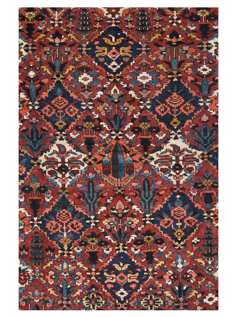 Pacific Bakhtiyari 67236 Blue Ivory Traditional Hand Knotted Rug