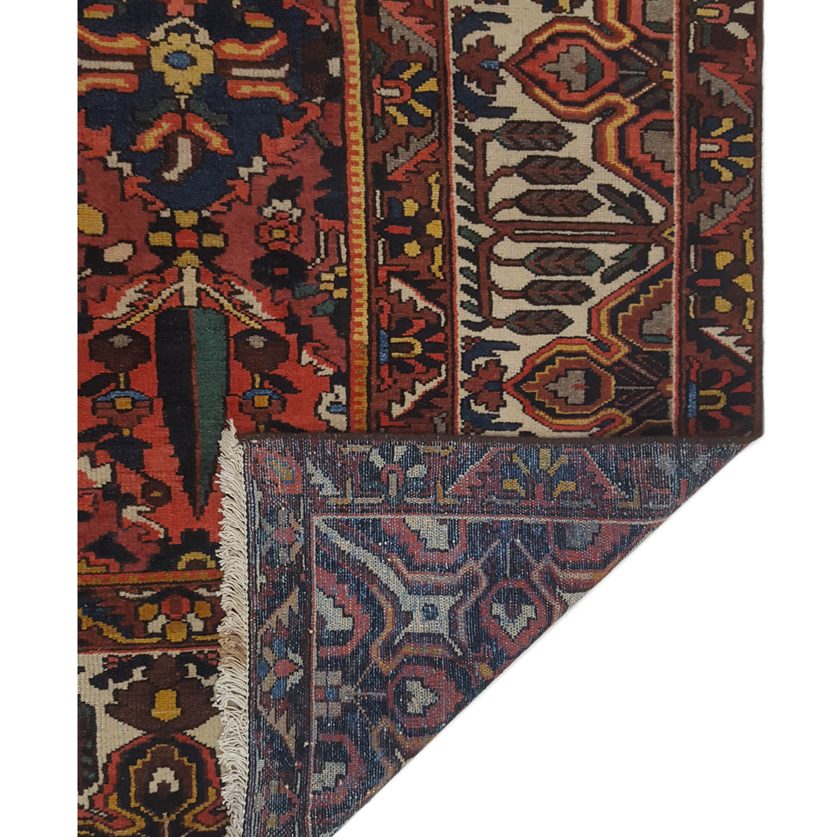 Pacific Bakhtiyari 67236 Blue Ivory Traditional Hand Knotted Rug