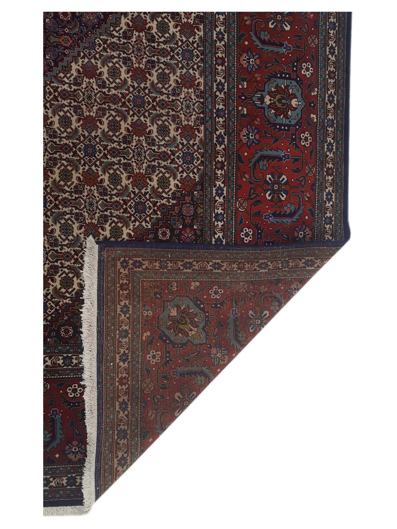 Pacific Tabriz 67238 Navy Ivory Traditional Hand Knotted Rug