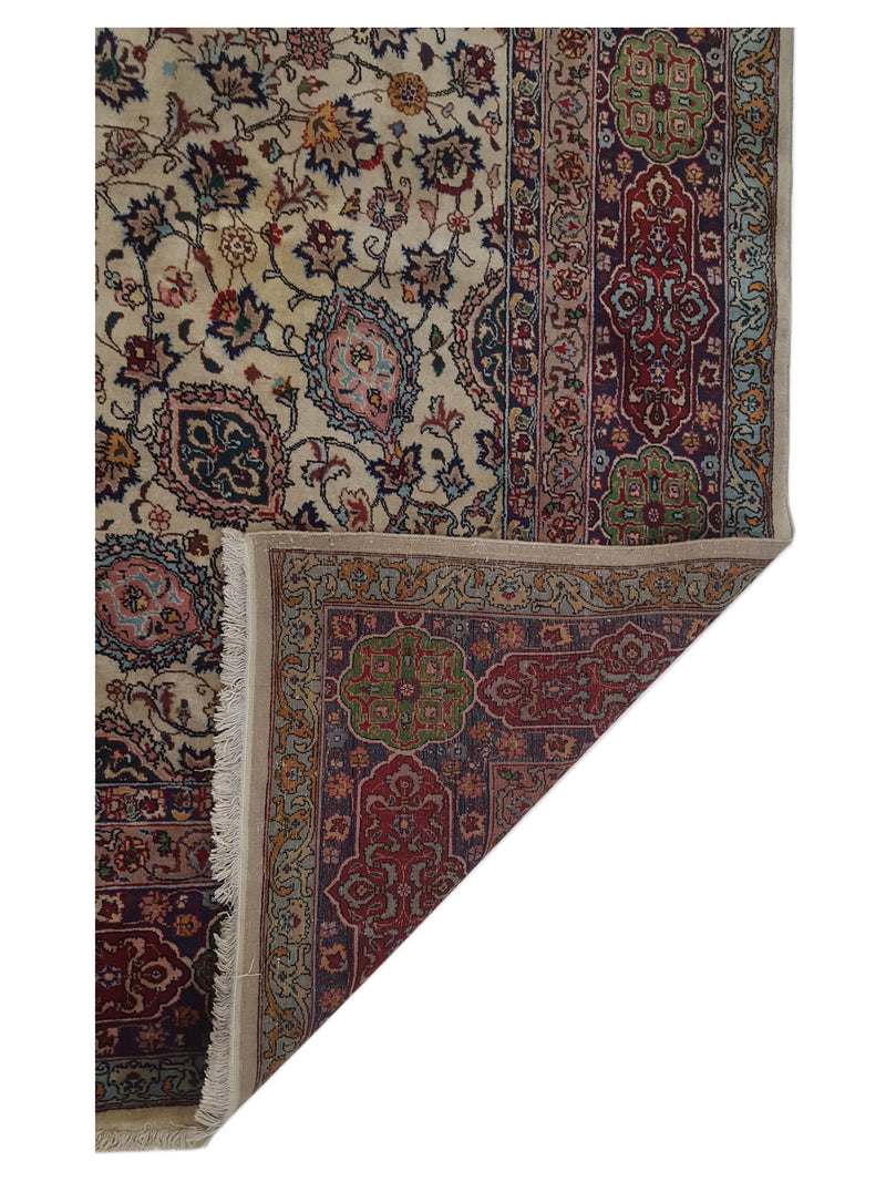 Pacific Tabriz 67239 Red Ivory Traditional Hand Knotted Rug