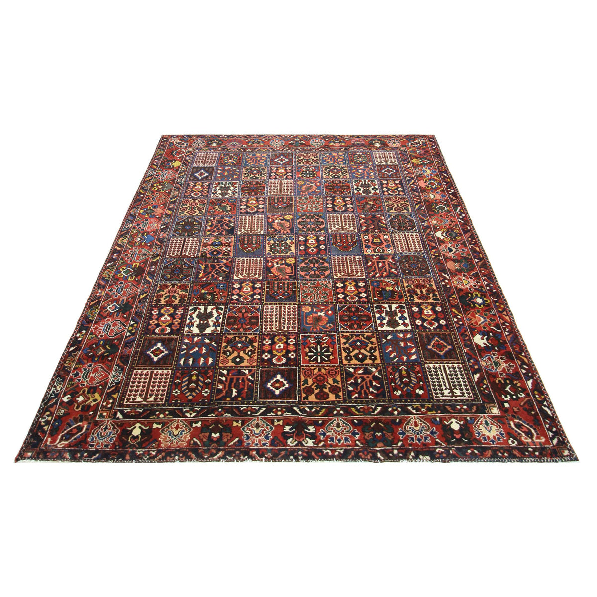 Pacific Bakhtiyari 67241 Red Red Traditional Hand Knotted Rug