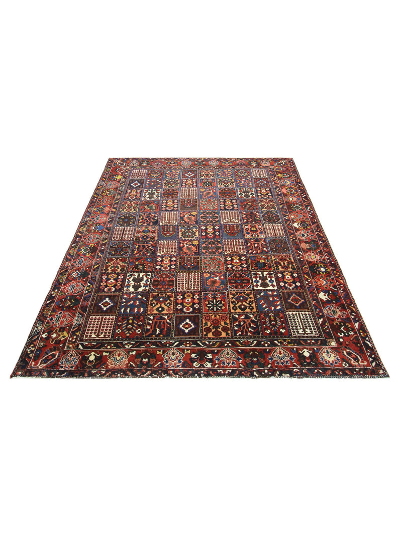 Pacific Bakhtiyari 67241 Red Red Traditional Hand Knotted Rug