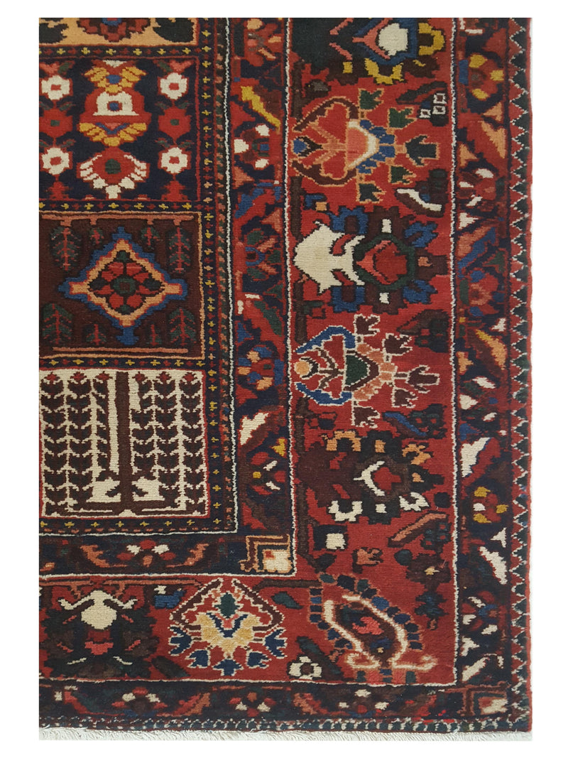 Pacific Bakhtiyari 67241 Red Red Traditional Hand Knotted Rug