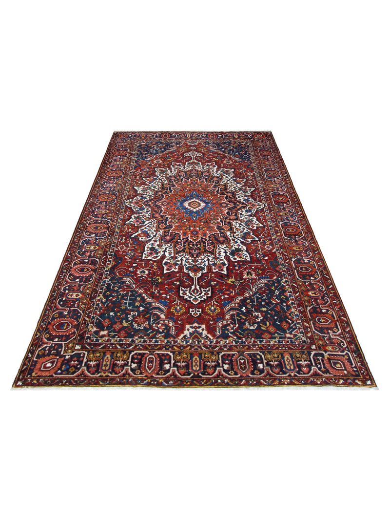 Pacific Bakhtiyari 67242 Red Blue Traditional Hand Knotted Rug