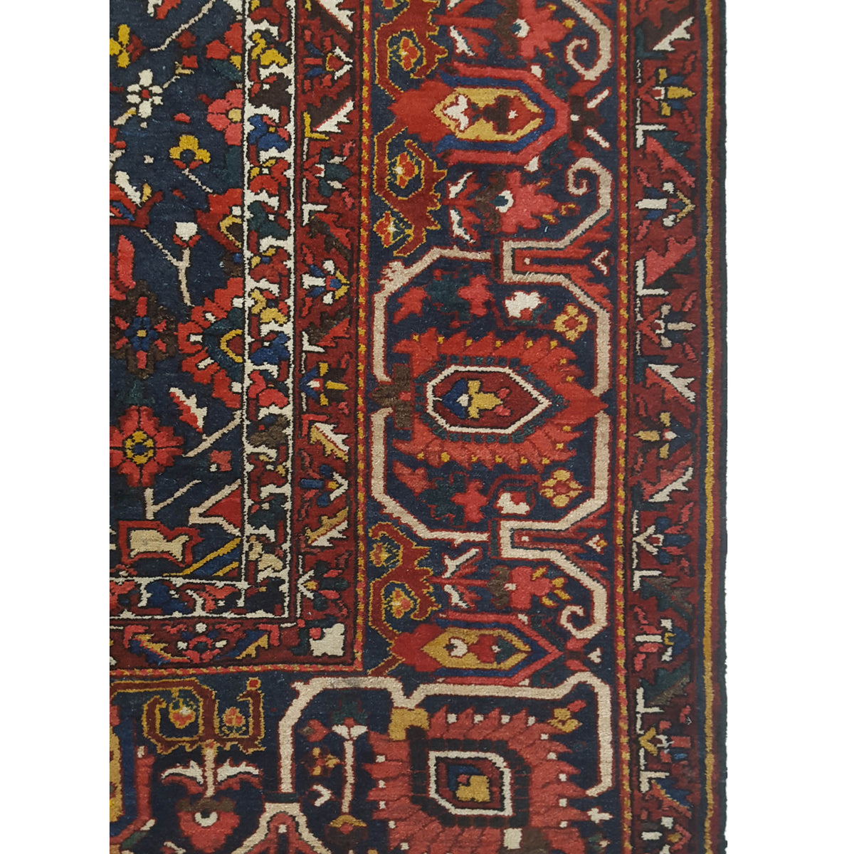 Pacific Bakhtiyari 67242 Red Blue Traditional Hand Knotted Rug