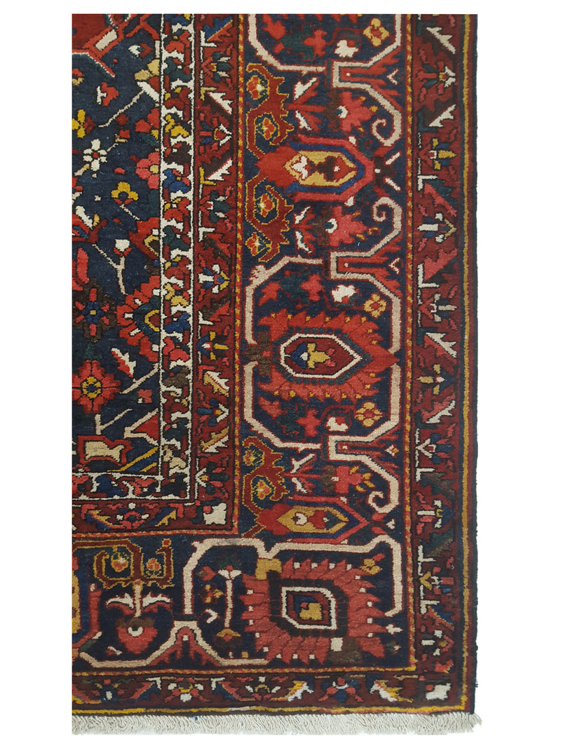 Pacific Bakhtiyari 67242 Red Blue Traditional Hand Knotted Rug