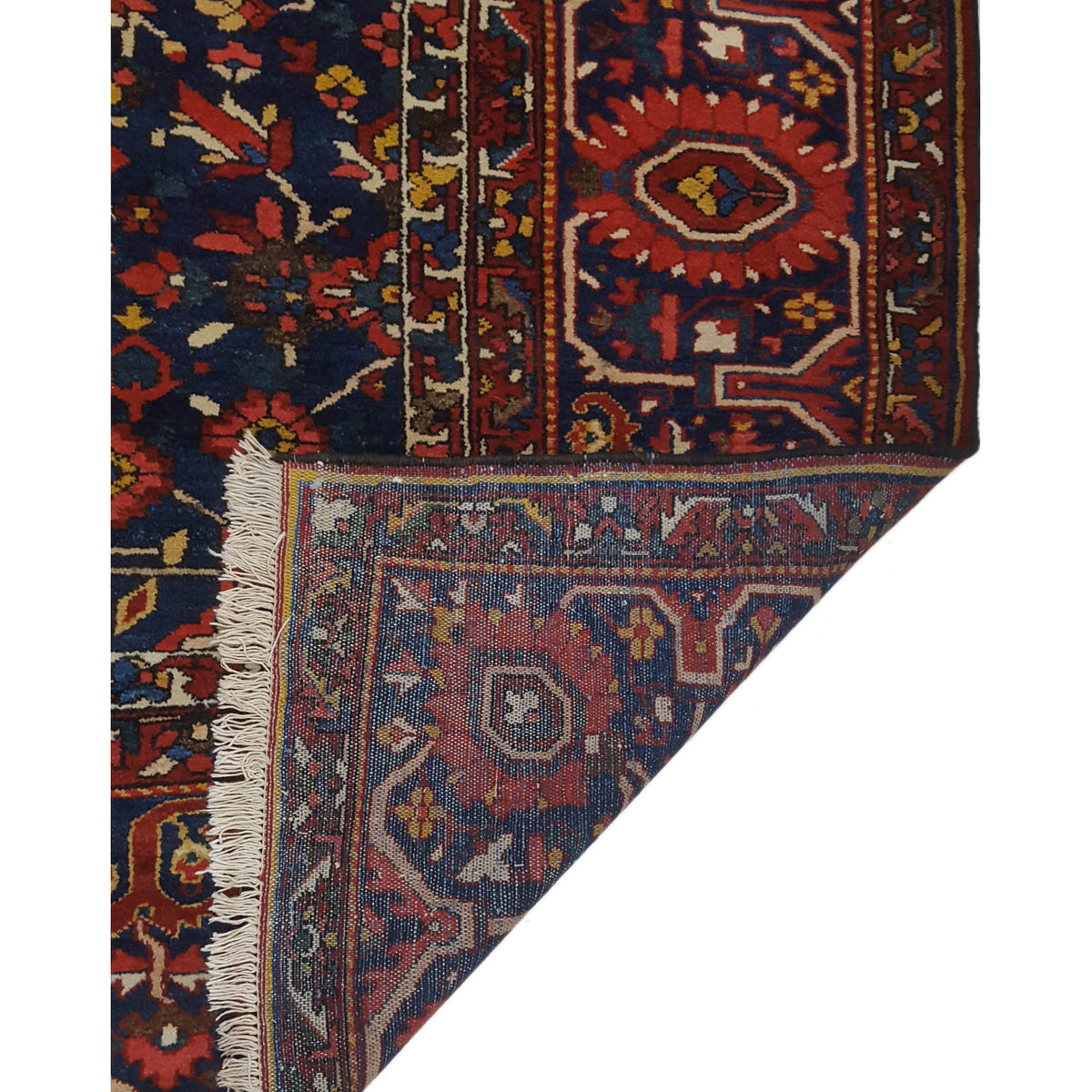 Pacific Bakhtiyari 67242 Red Blue Traditional Hand Knotted Rug