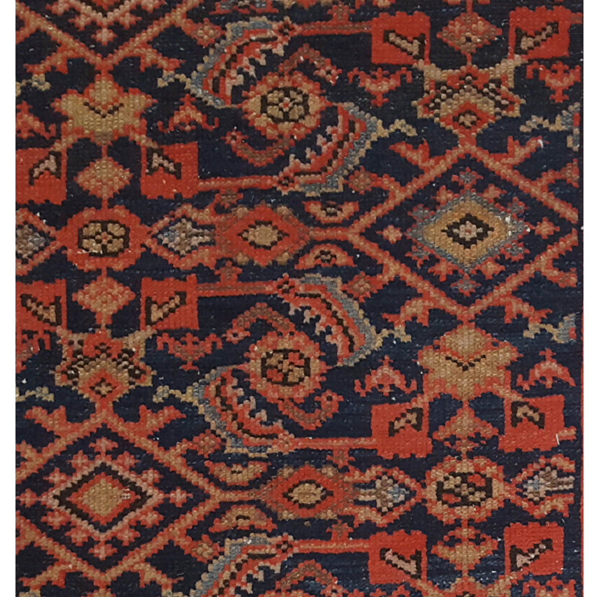 Pacific Malayer 67243 Rust Navy Traditional Hand Knotted Rug