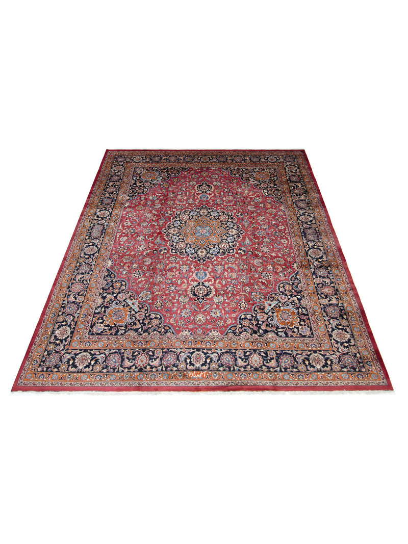 Pacific Mashad 67244 Red Navy Traditional Semi Antique Rug
