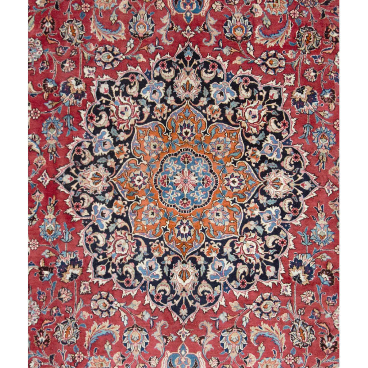 Pacific Mashad 67244 Red Navy Traditional Semi Antique Rug