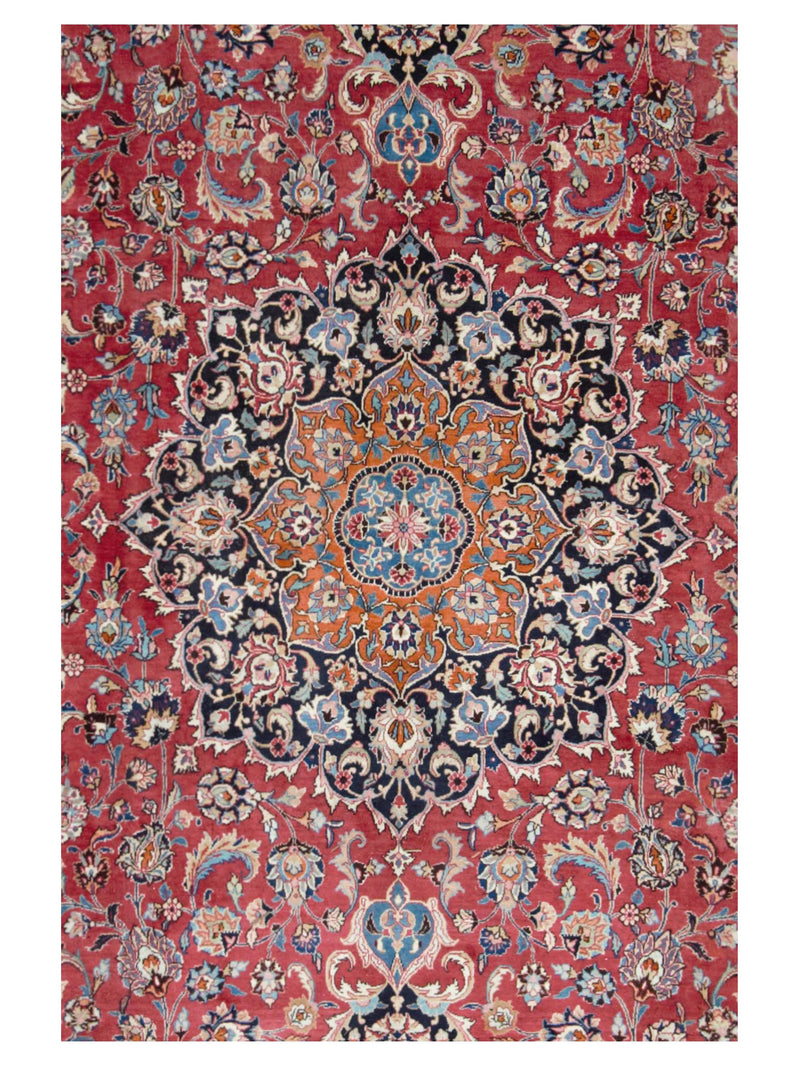 Pacific Mashad 67244 Red Navy Traditional Semi Antique Rug