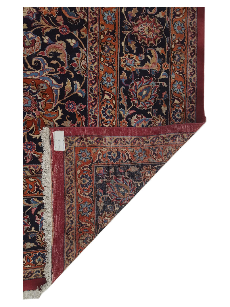 Pacific Mashad 67244 Red Navy Traditional Semi Antique Rug