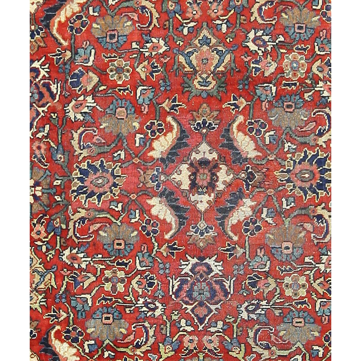 Pacific Mahal 67245 Red Navy Traditional Hand Knotted Rug