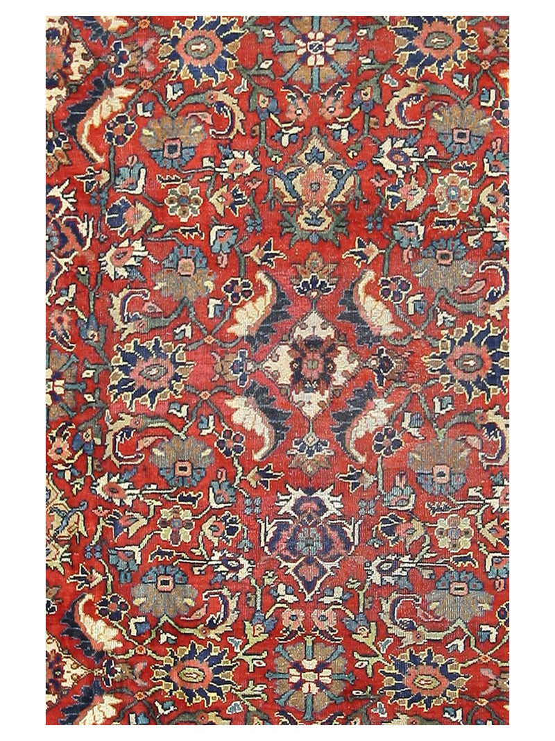 Pacific Mahal 67245 Red Navy Traditional Hand Knotted Rug