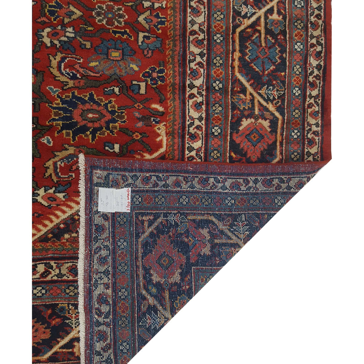 Pacific Mahal 67245 Red Navy Traditional Hand Knotted Rug