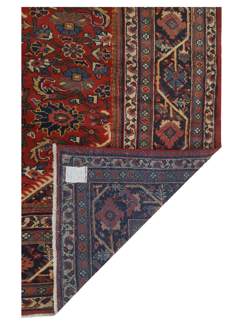 Pacific Mahal 67245 Red Navy Traditional Hand Knotted Rug