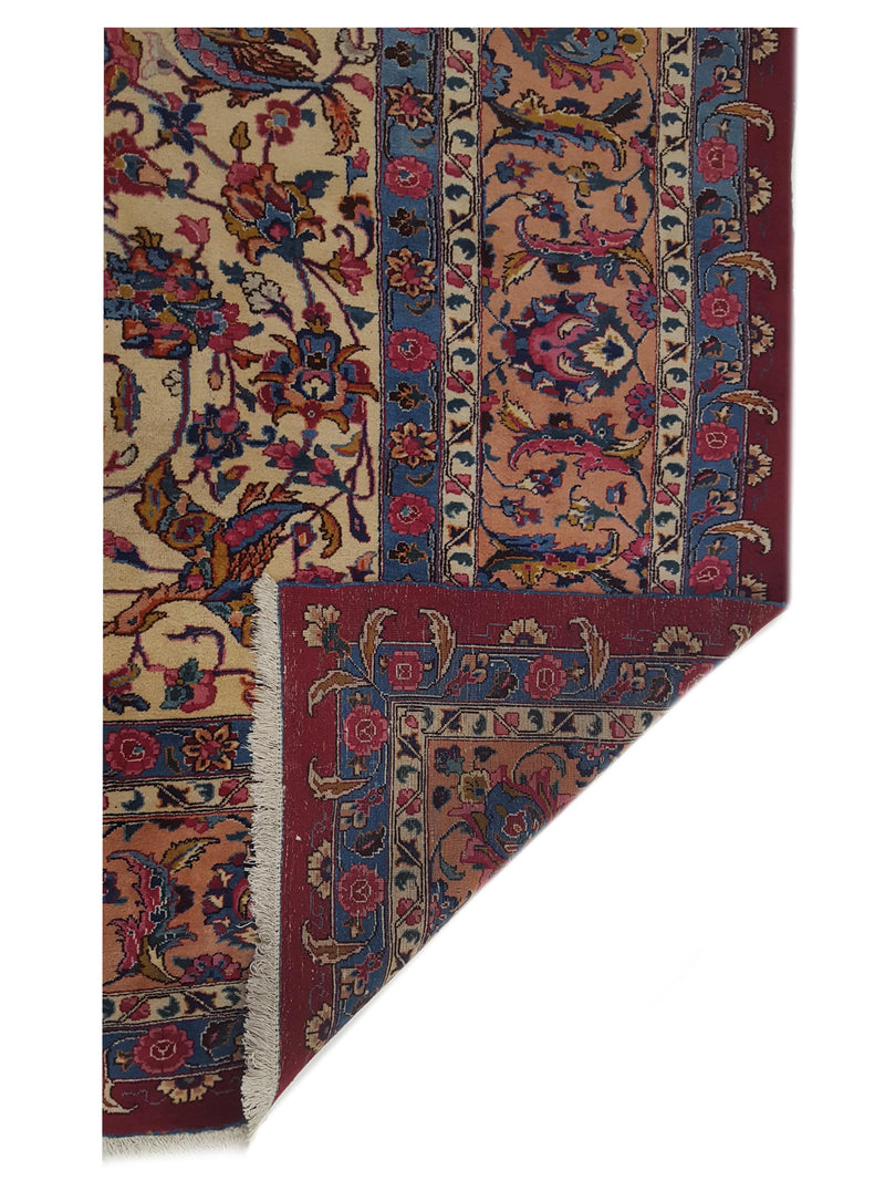 Pacific Mashad 67246 Red Ivory Traditional Semi Antique Rug