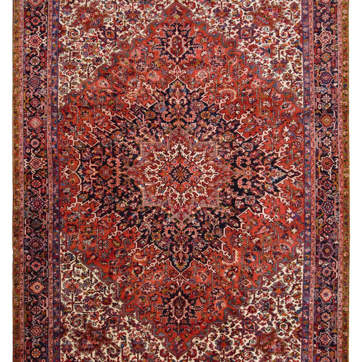 Pacific Heriz  Red Navy Traditional