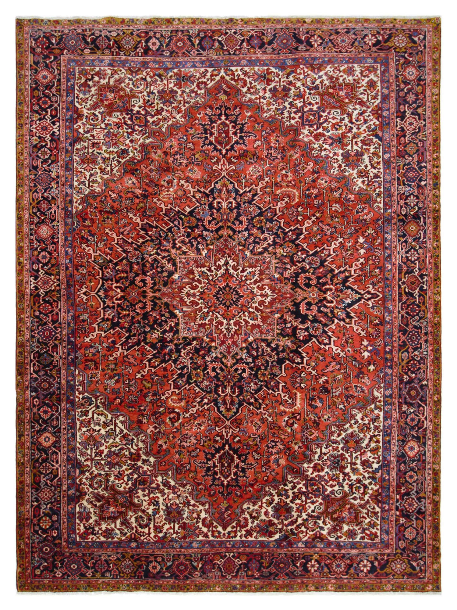 Pacific Heriz  Red Navy Traditional